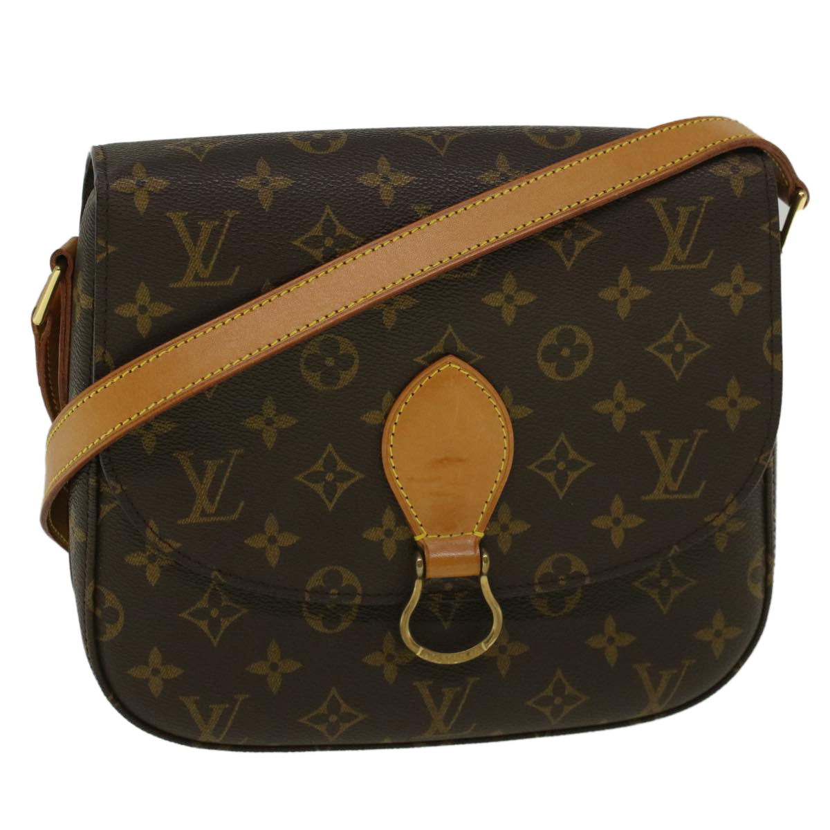 LOUIS VUITTON Monogram Saint Cloud GM Shoulder Bag M51242 LV Auth yk9431