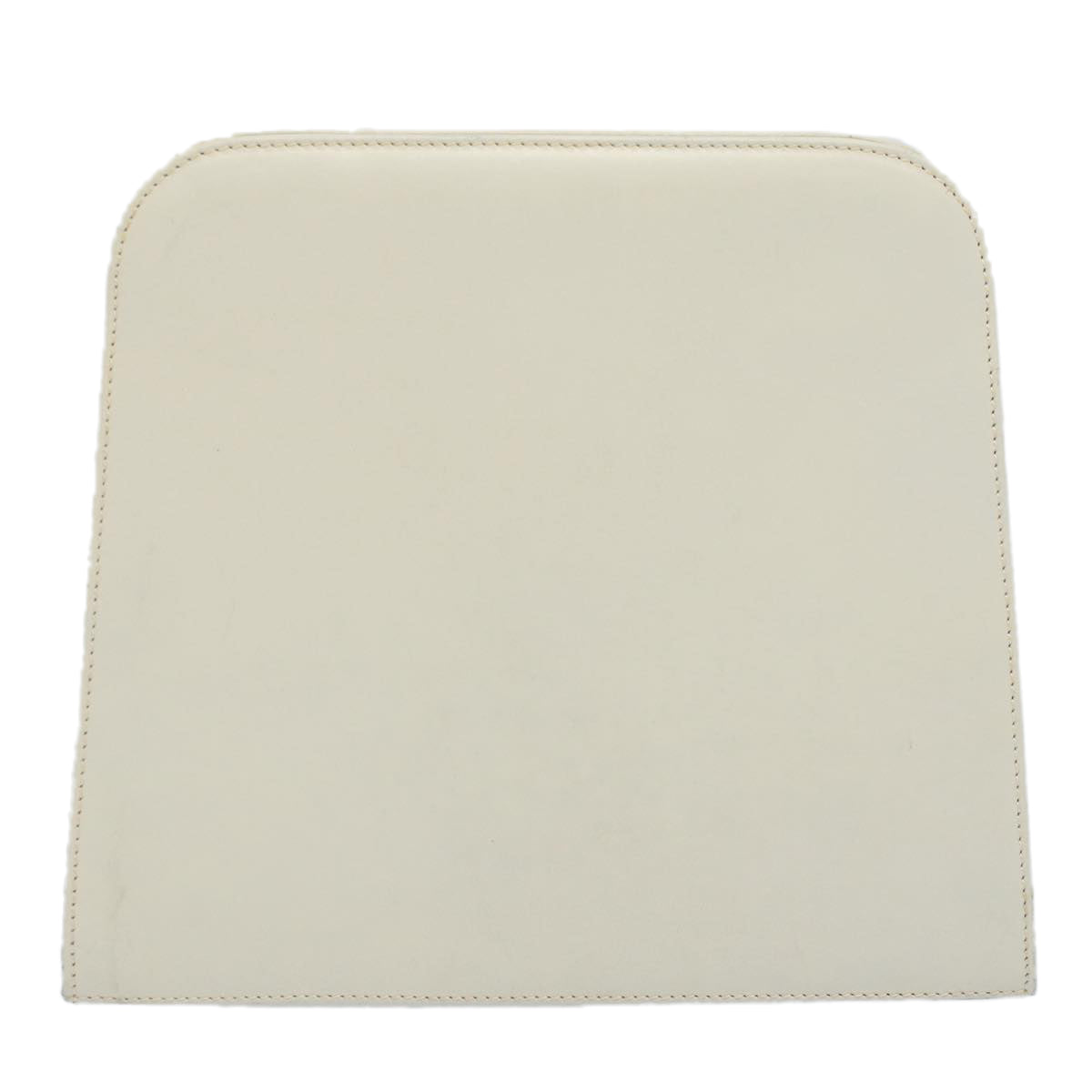 Salvatore Ferragamo Gancini Chain Shoulder Bag Leather White Auth yk9463 - 0