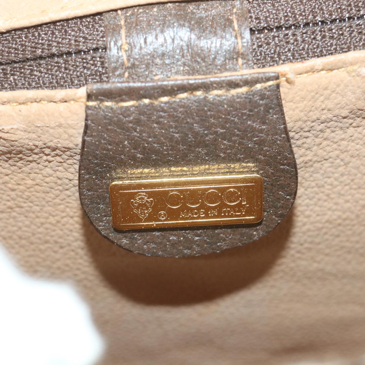 GUCCI GG Supreme Shoulder Bag PVC Leather Beige 007 89 1099 Auth yk9466