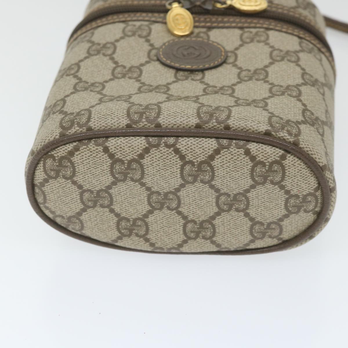 GUCCI GG Supreme Shoulder Bag PVC Leather Beige 007 89 1099 Auth yk9466