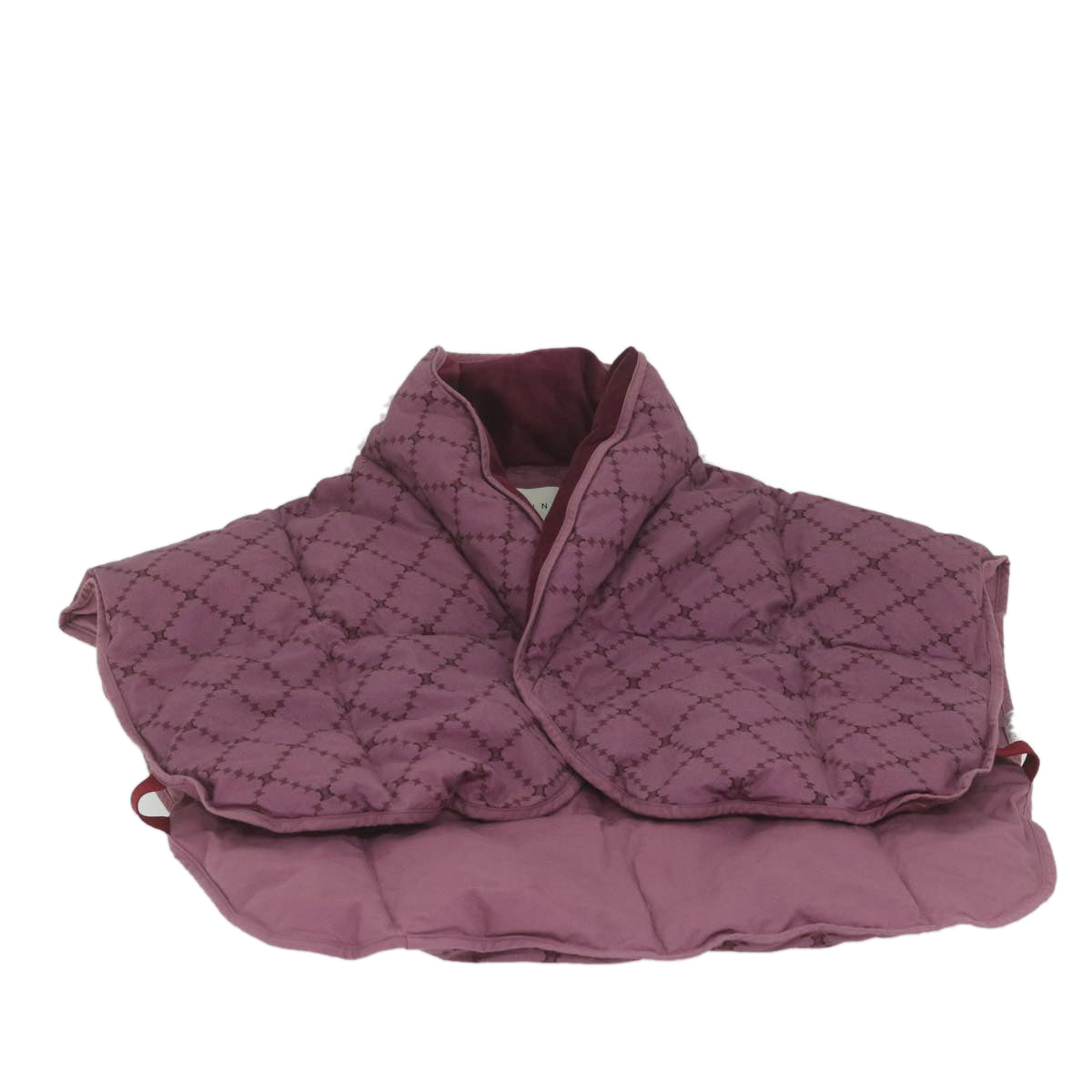 CELINE Macadam Canvas Down vest Jacket cotton polyester Purple Auth yk9471