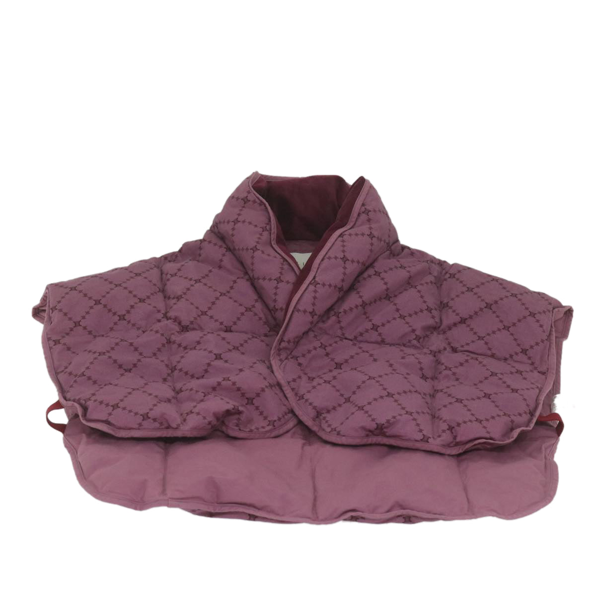 CELINE Macadam Canvas Down vest Jacket cotton polyester Purple Auth yk9471 - 0