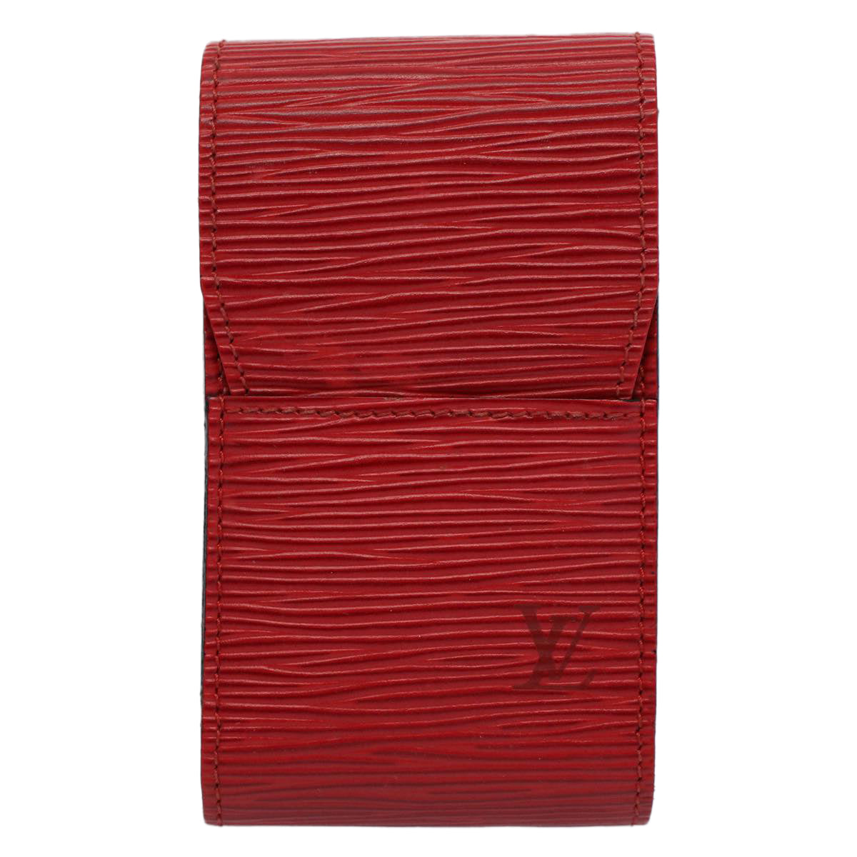 LOUIS VUITTON Epi Etui Cigarette Cigarette Case Red LV Auth yk9478