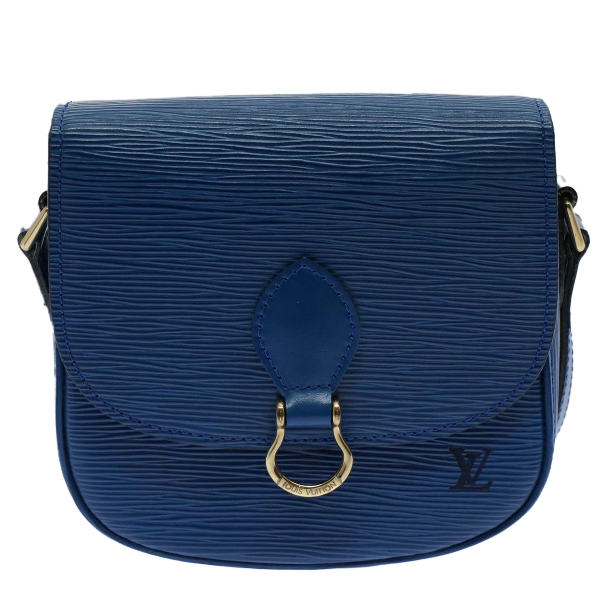 LOUIS VUITTON Epi Mini Saint Cloud Shoulder Bag Blue M52215 LV Auth yk9496