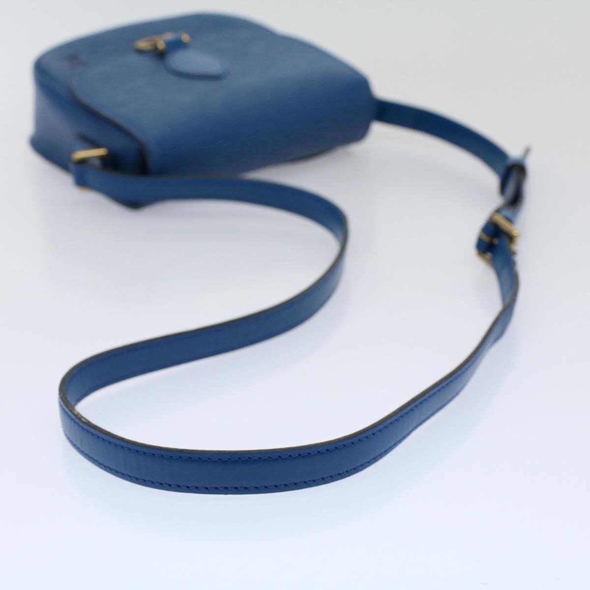 LOUIS VUITTON Epi Mini Saint Cloud Shoulder Bag Blue M52215 LV Auth yk9496