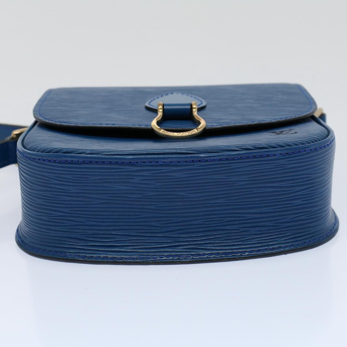 LOUIS VUITTON Epi Mini Saint Cloud Shoulder Bag Blue M52215 LV Auth yk9496