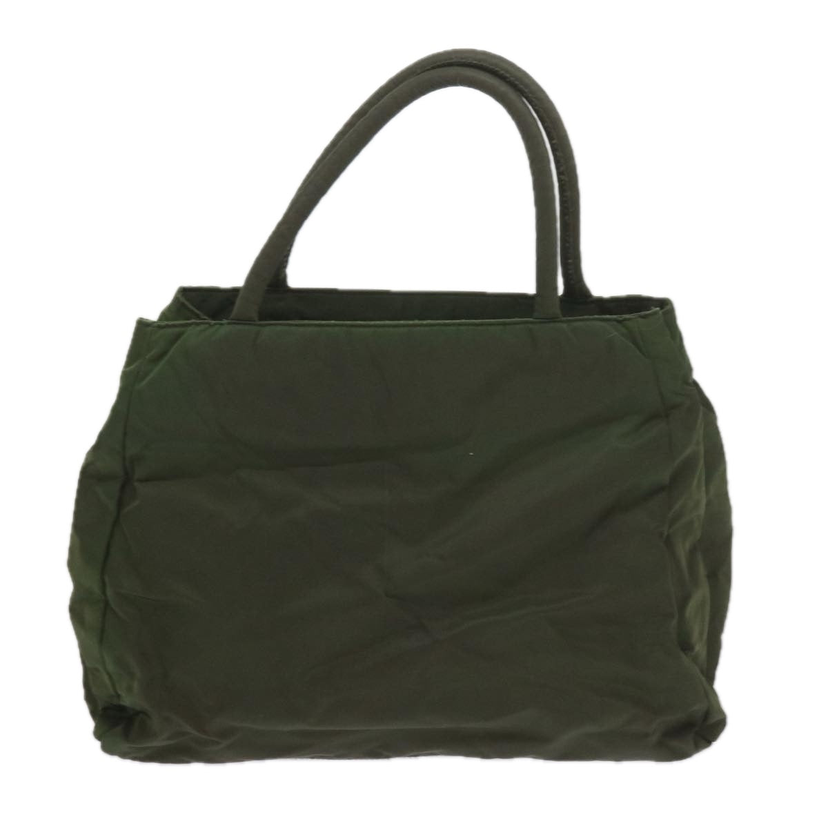 PRADA Hand Bag Nylon Khaki Auth yk9513 - 0