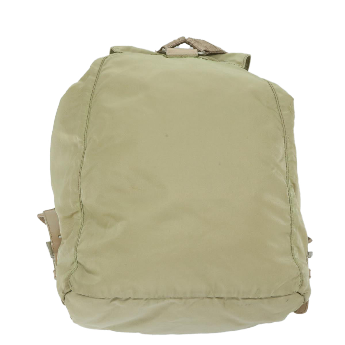 PRADA Backpack Nylon Beige Auth yk9544