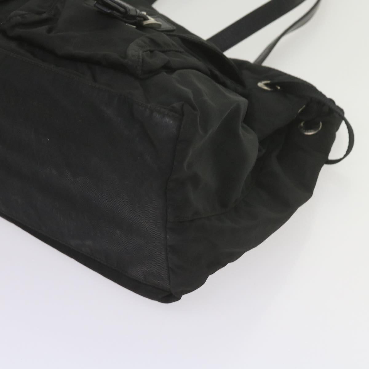 PRADA Shoulder Bag Nylon Black Auth yk9556