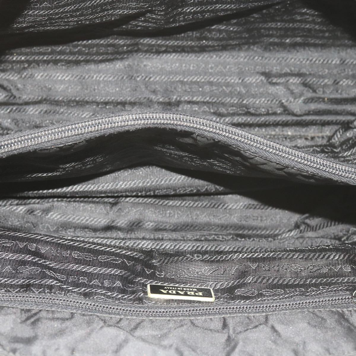 PRADA Shoulder Bag Nylon Black Auth yk9556