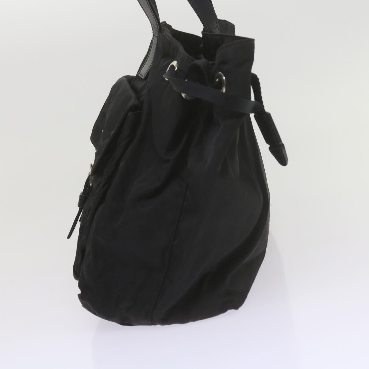 PRADA Shoulder Bag Nylon Black Auth yk9556