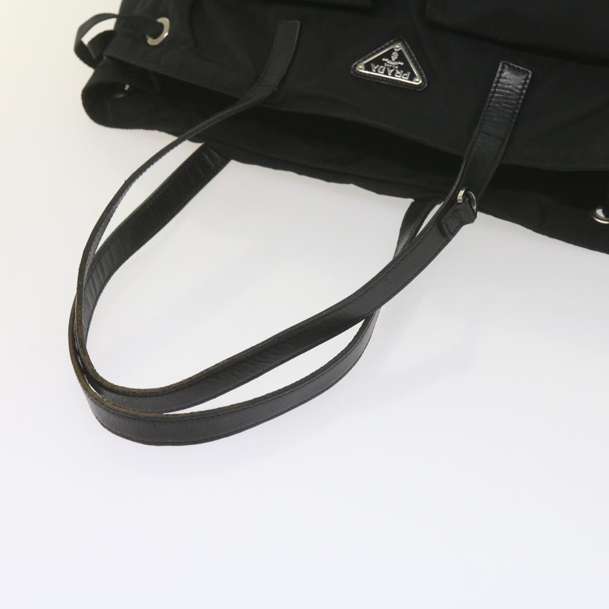 PRADA Shoulder Bag Nylon Black Auth yk9556