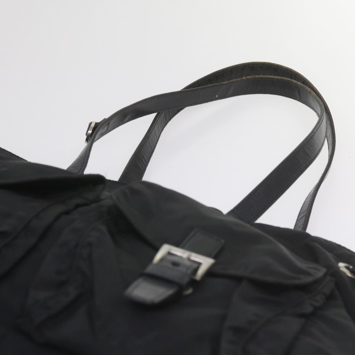 PRADA Shoulder Bag Nylon Black Auth yk9556