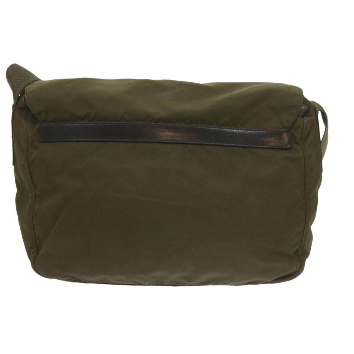 PRADA Shoulder Bag Nylon Khaki Auth yk9557 - 0