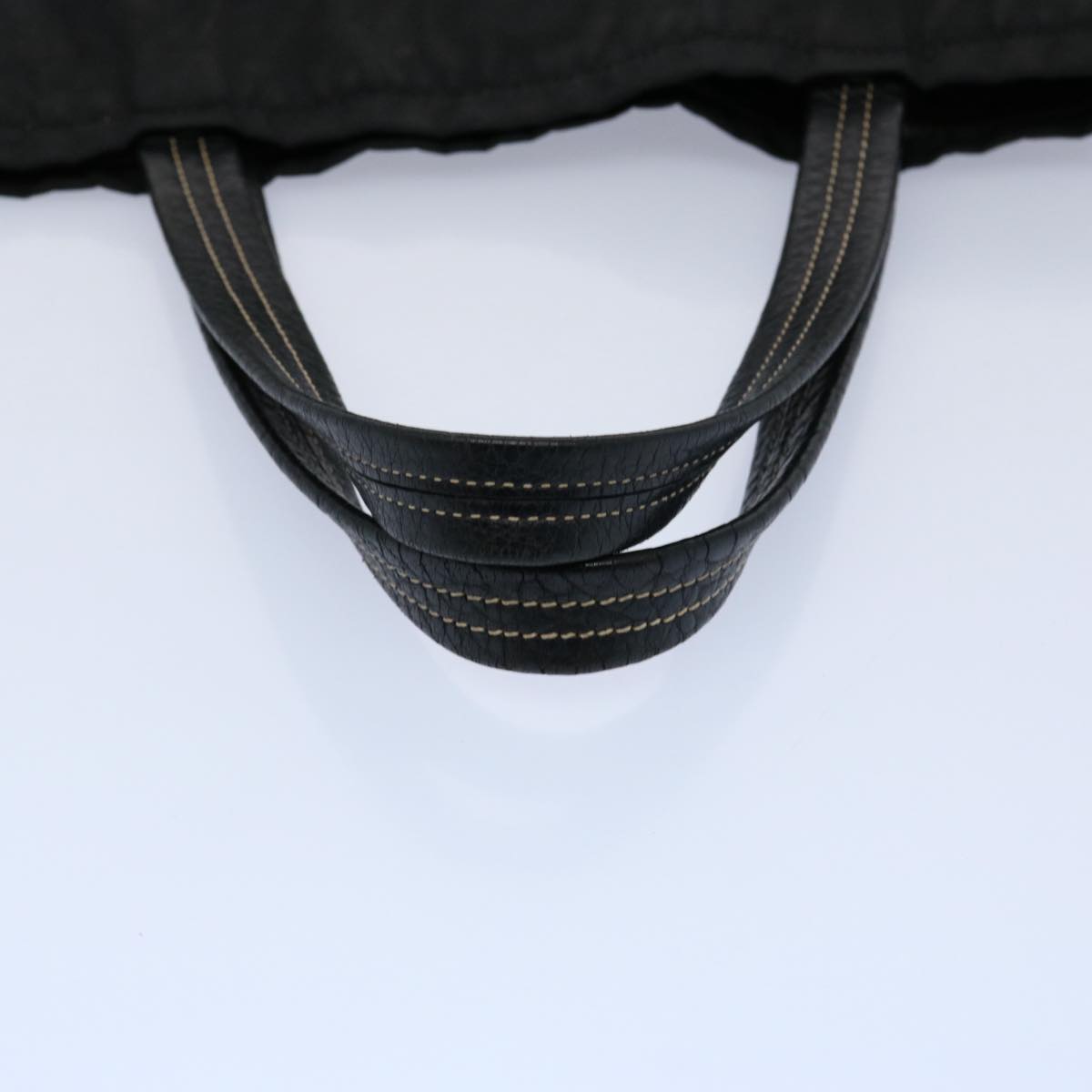 PRADA Tote Bag Nylon Black Auth yk9573