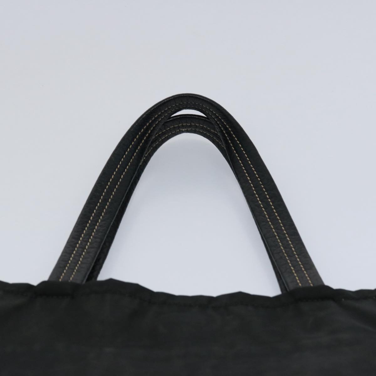 PRADA Tote Bag Nylon Black Auth yk9573