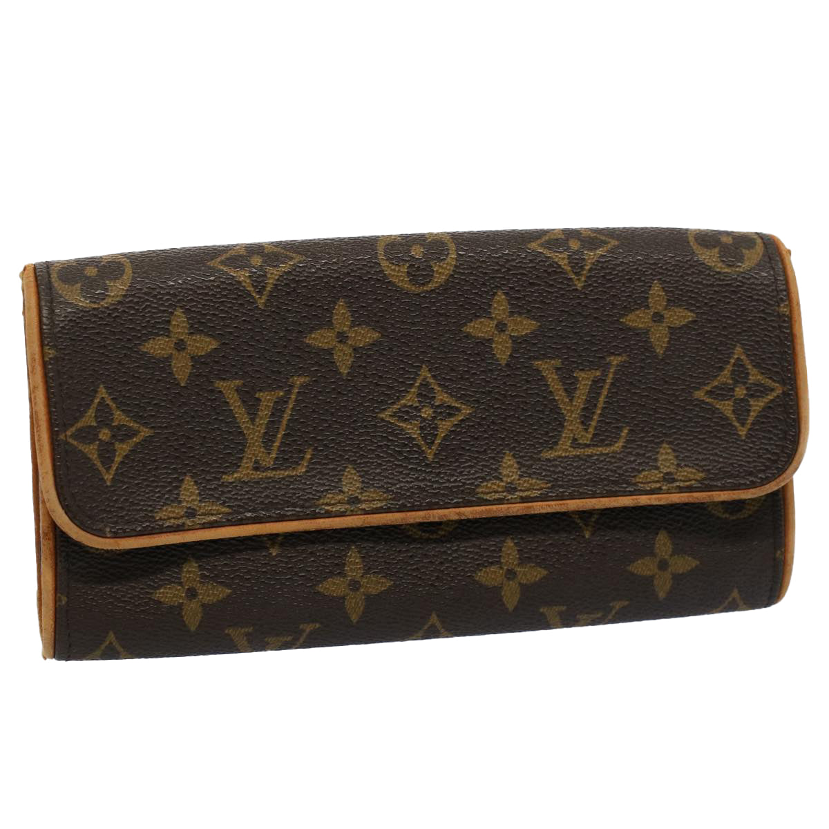 LOUIS VUITTON Monogram Pochette Twin PM Shoulder Bag M51854 LV Auth yk9586