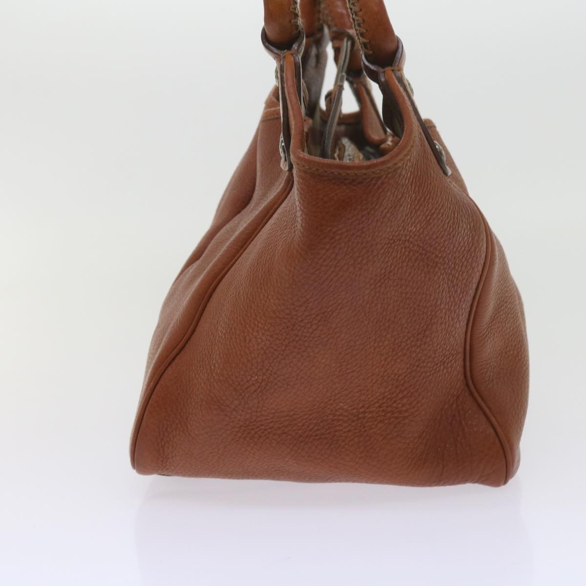 BURBERRY Shoulder Bag Leather Brown Auth yk9592