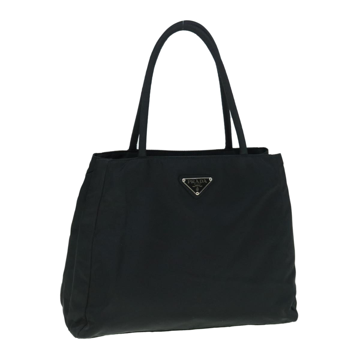 PRADA Hand Bag Nylon Black Auth yk9595