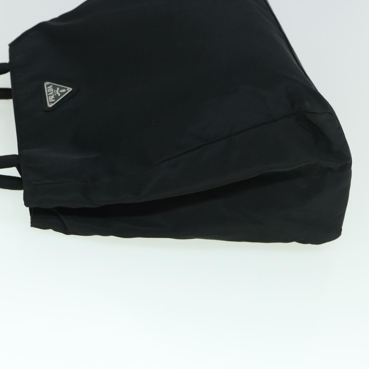 PRADA Hand Bag Nylon Black Auth yk9595