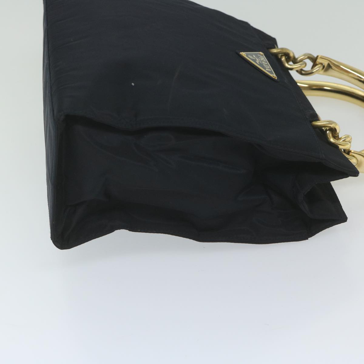 PRADA Hand Bag Nylon Navy Auth yk9619