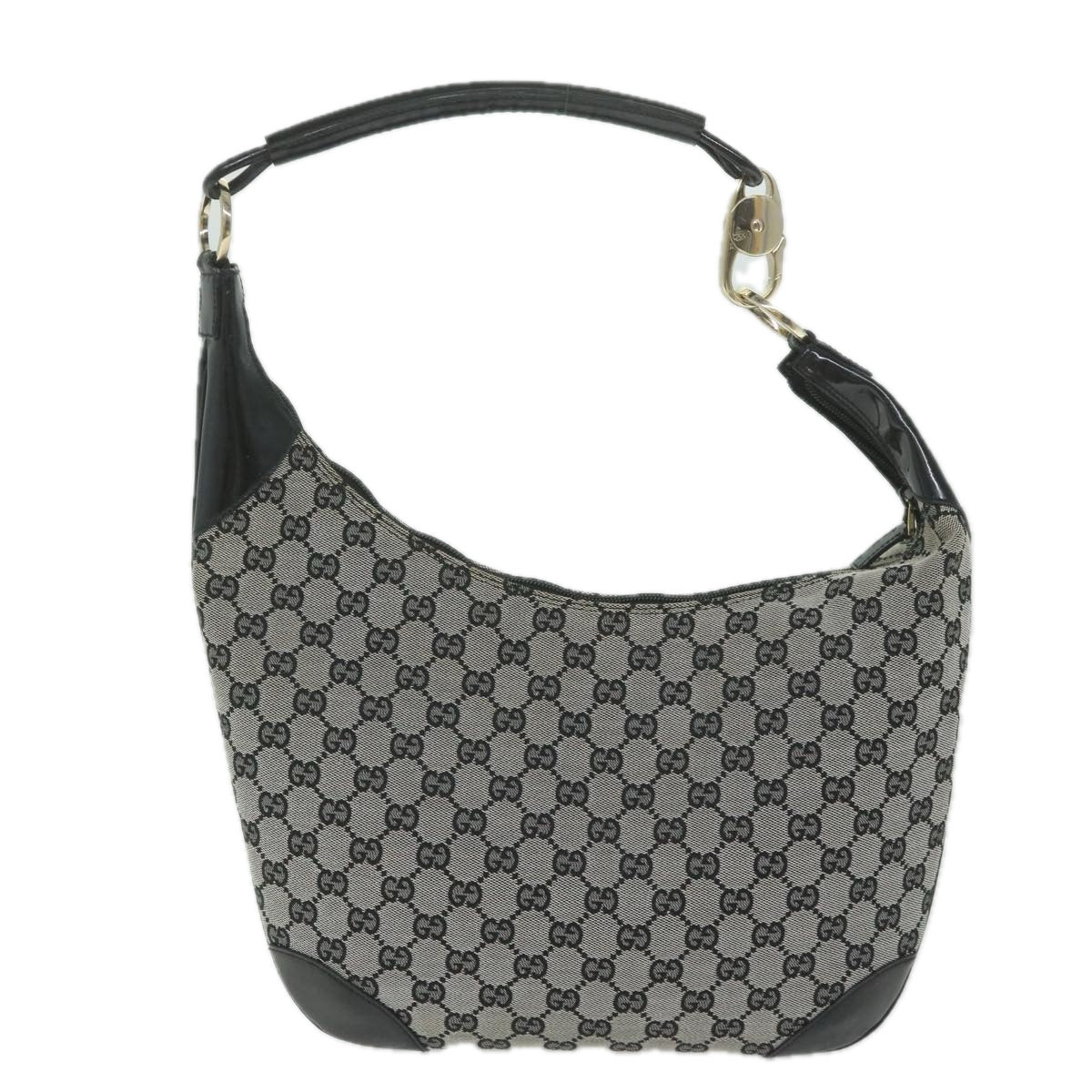 GUCCI GG Canvas Shoulder Bag Gray 001 4157 Auth yk9622 - 0