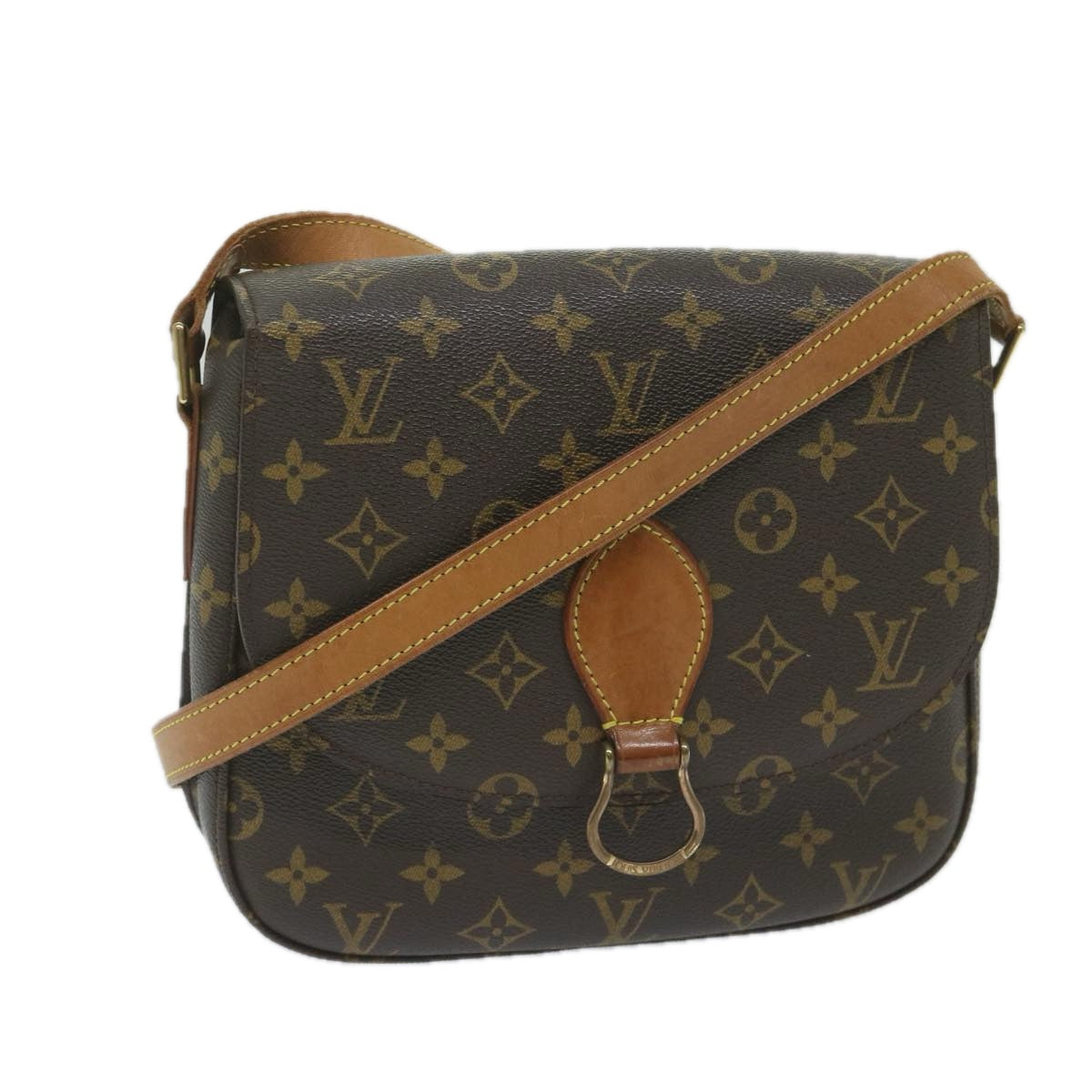 LOUIS VUITTON Monogram Saint Cloud GM Shoulder Bag M51242 LV Auth yk9646