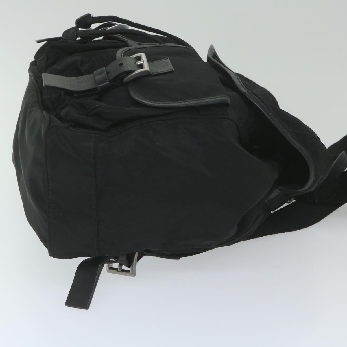PRADA Backpack Nylon Black Auth yk9704