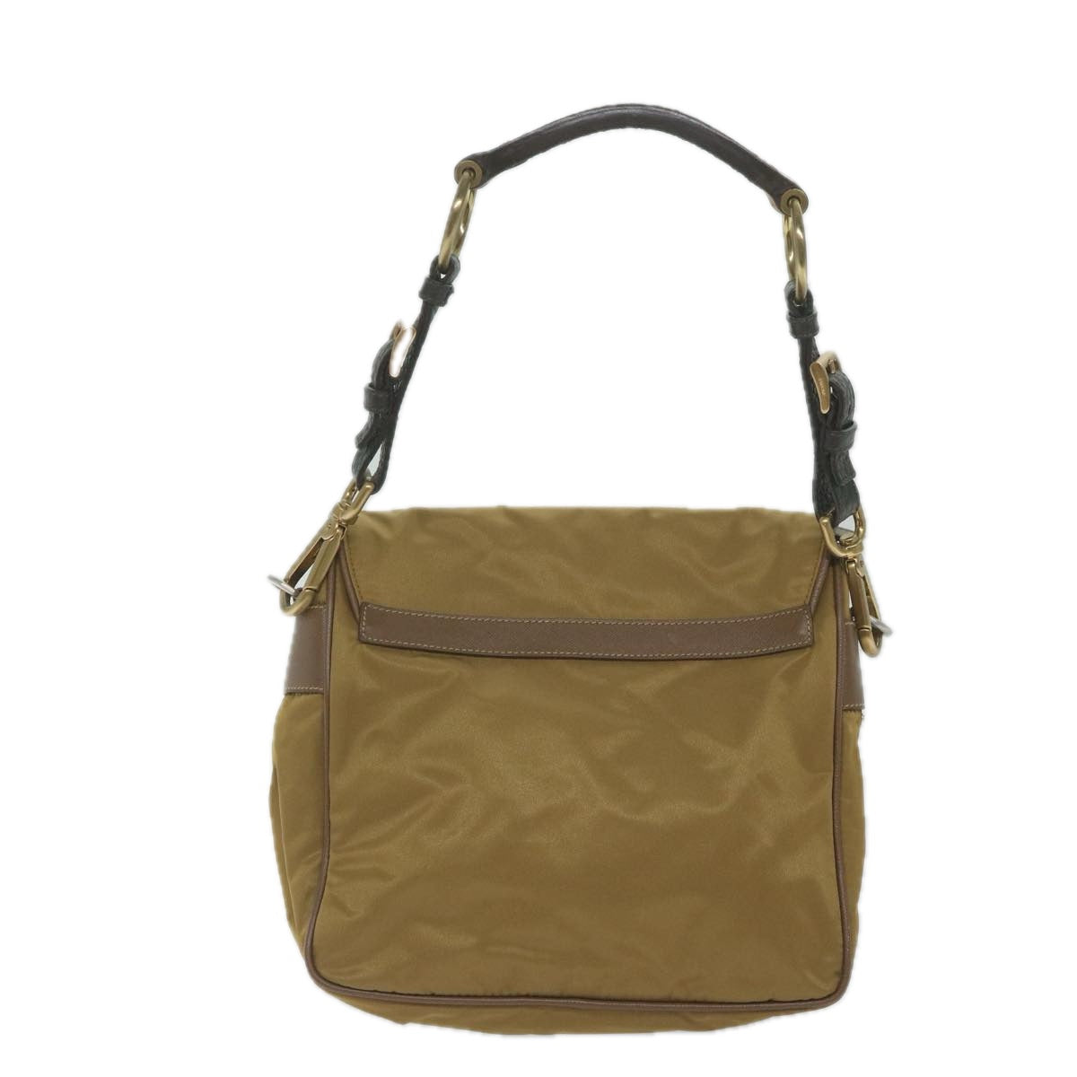PRADA Shoulder Bag Nylon Brown Auth yk9707 - 0