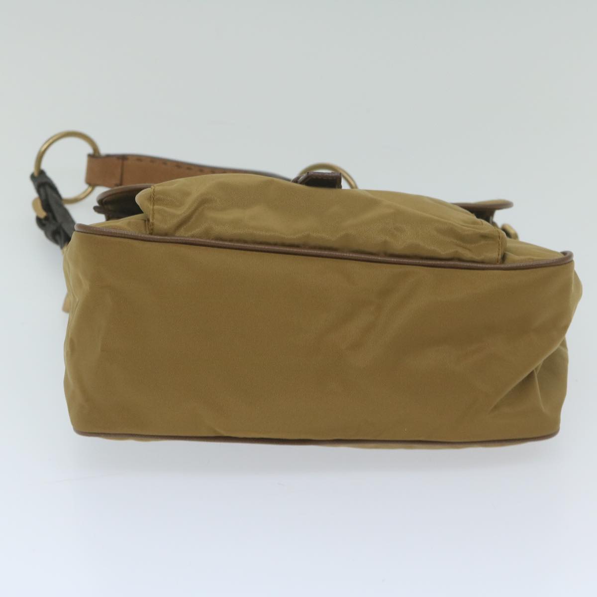 PRADA Shoulder Bag Nylon Brown Auth yk9707