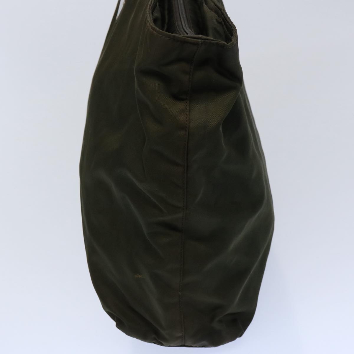 PRADA Tote Bag Nylon Khaki Auth yk9712