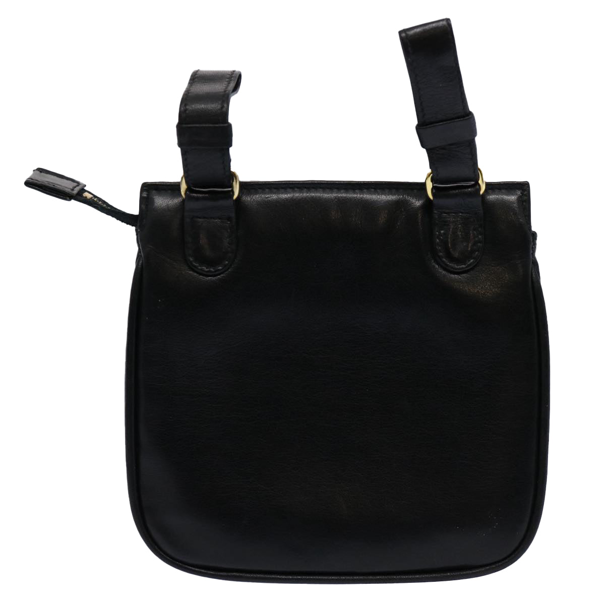 CHANEL Waist bag Leather Black CC Auth yk9714
