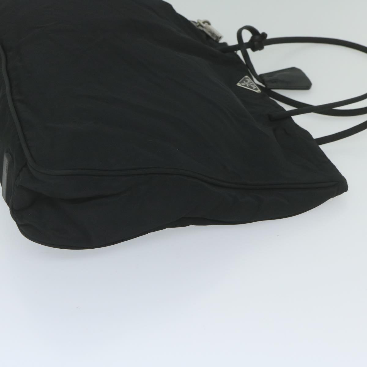 PRADA Tote Bag Nylon Black Auth yk9724