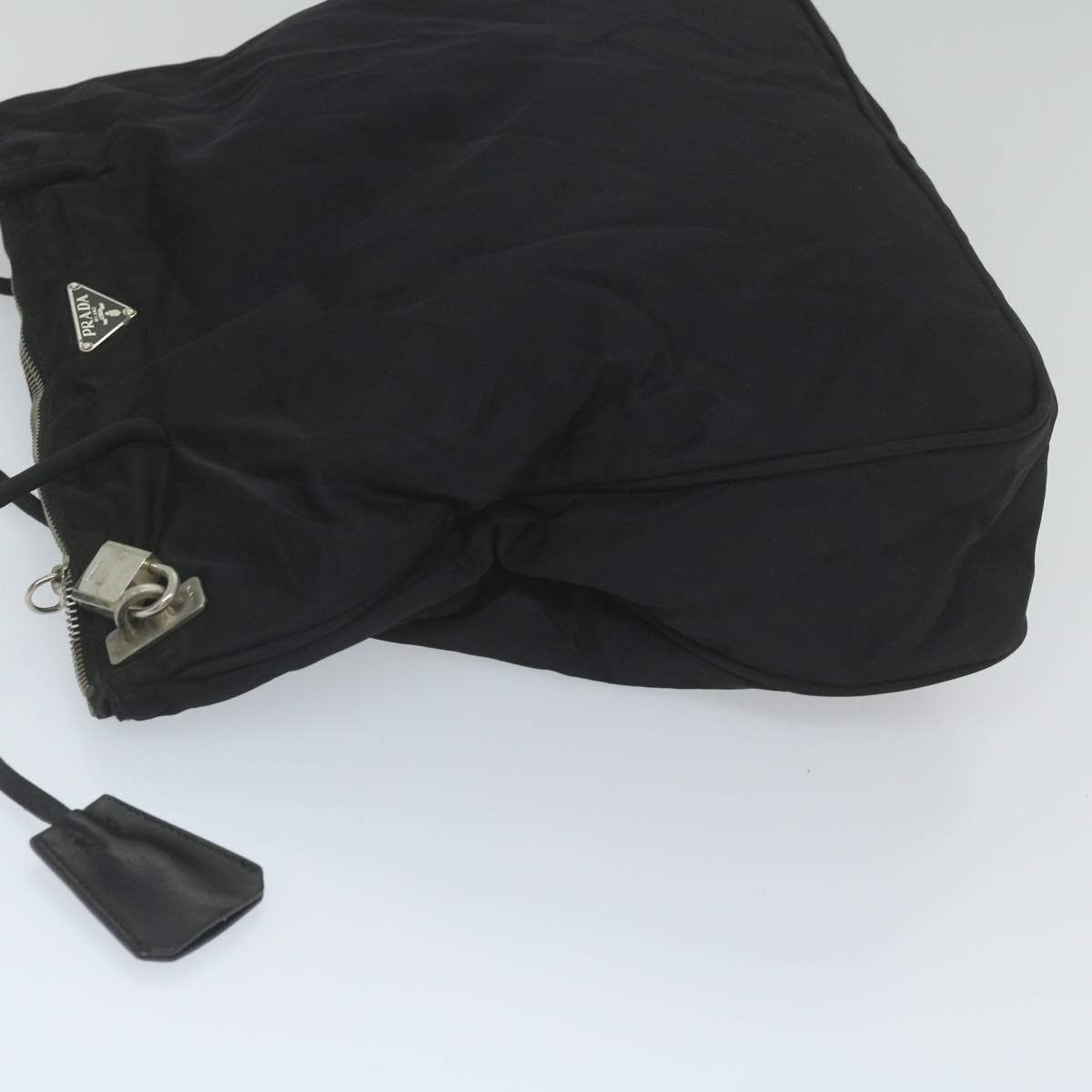 PRADA Tote Bag Nylon Black Auth yk9724