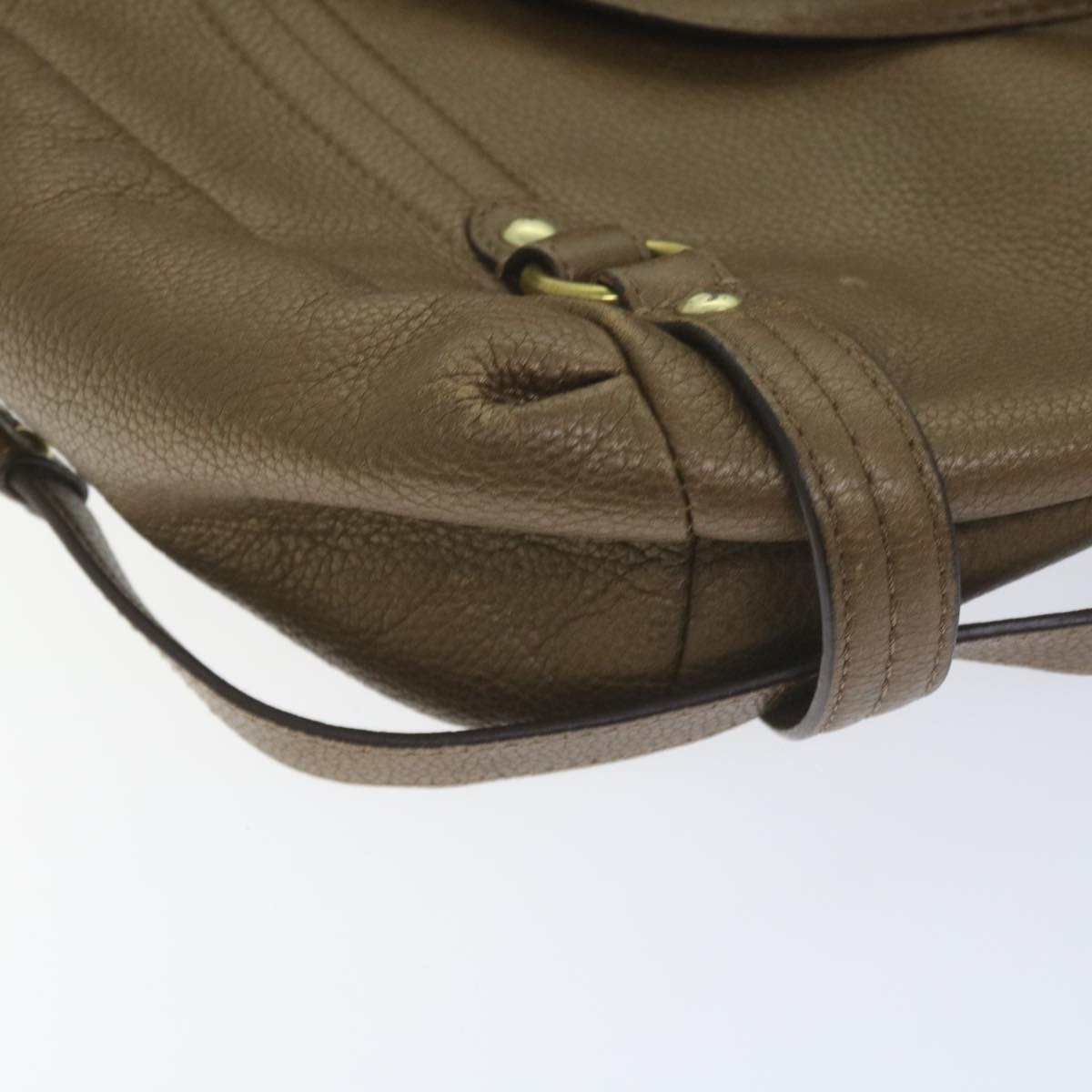Coach Signature Shoulder Bag Leather 3Set Brown Auth yk9750