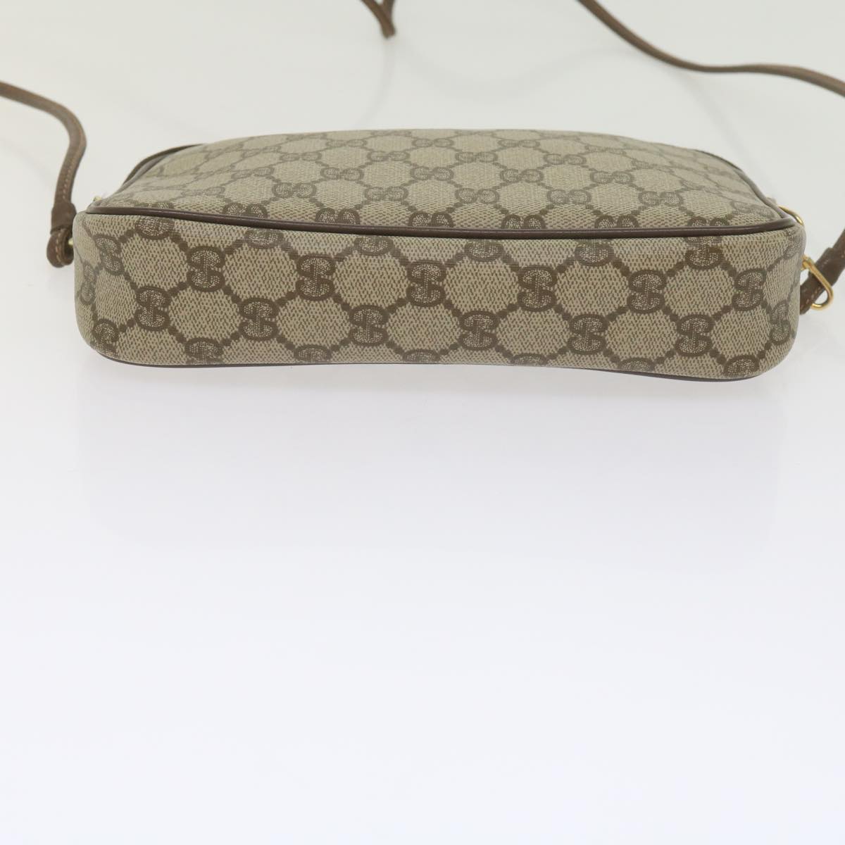 GUCCI GG Canvas Shoulder Bag PVC Beige Auth yk9779