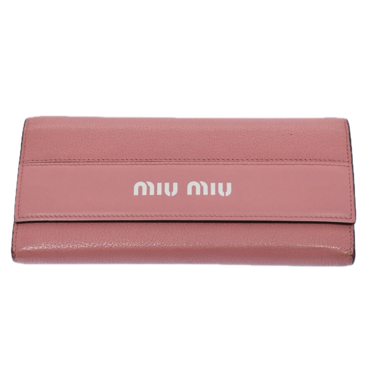 Miu Miu PRADA Long Wallet Nylon Leather 4Set Brown Black pink Auth yk9791