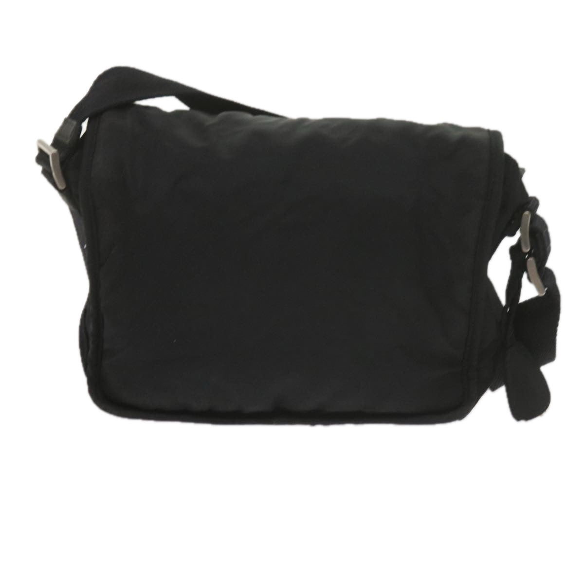 PRADA Shoulder Bag Nylon Black Auth yk9825 - 0