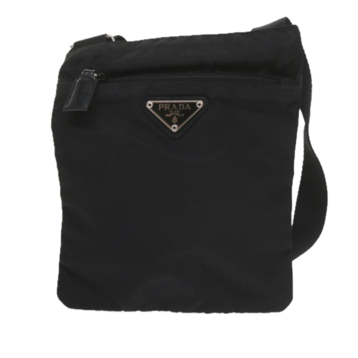 PRADA Shoulder Bag Nylon Black Auth yk9837