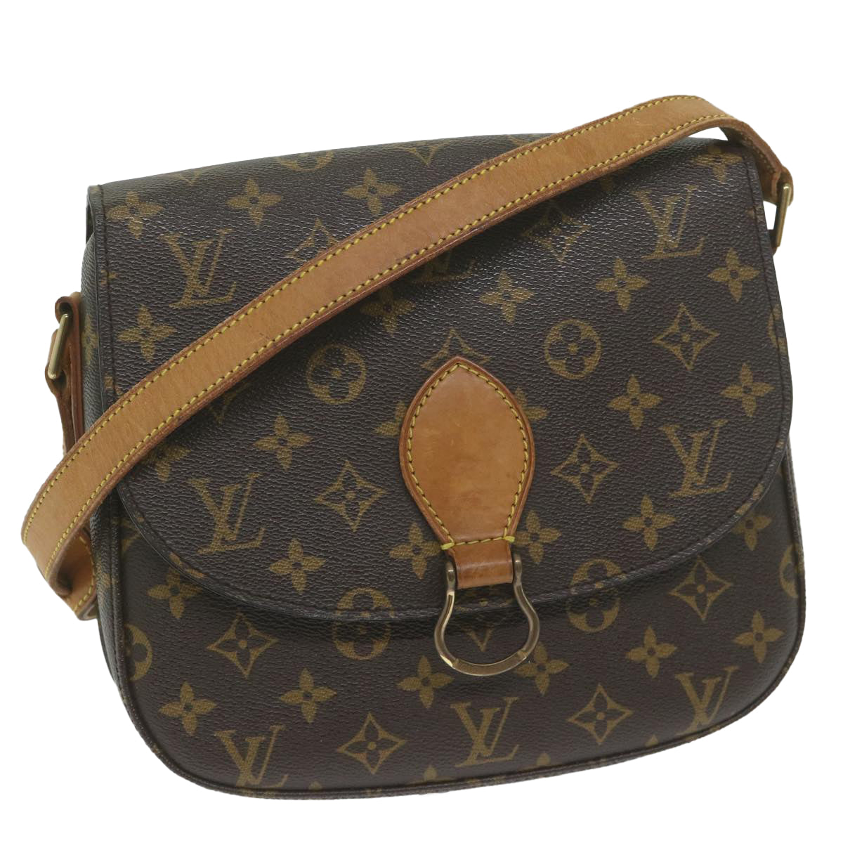 LOUIS VUITTON Monogram Saint Cloud GM Shoulder Bag M51242 LV Auth yk9872