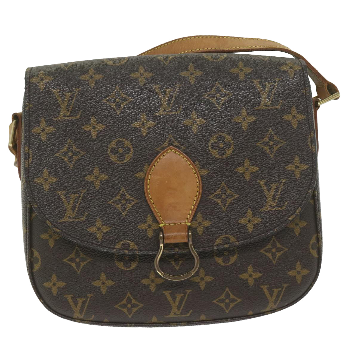 LOUIS VUITTON Monogram Saint Cloud GM Shoulder Bag M51242 LV Auth yk9872