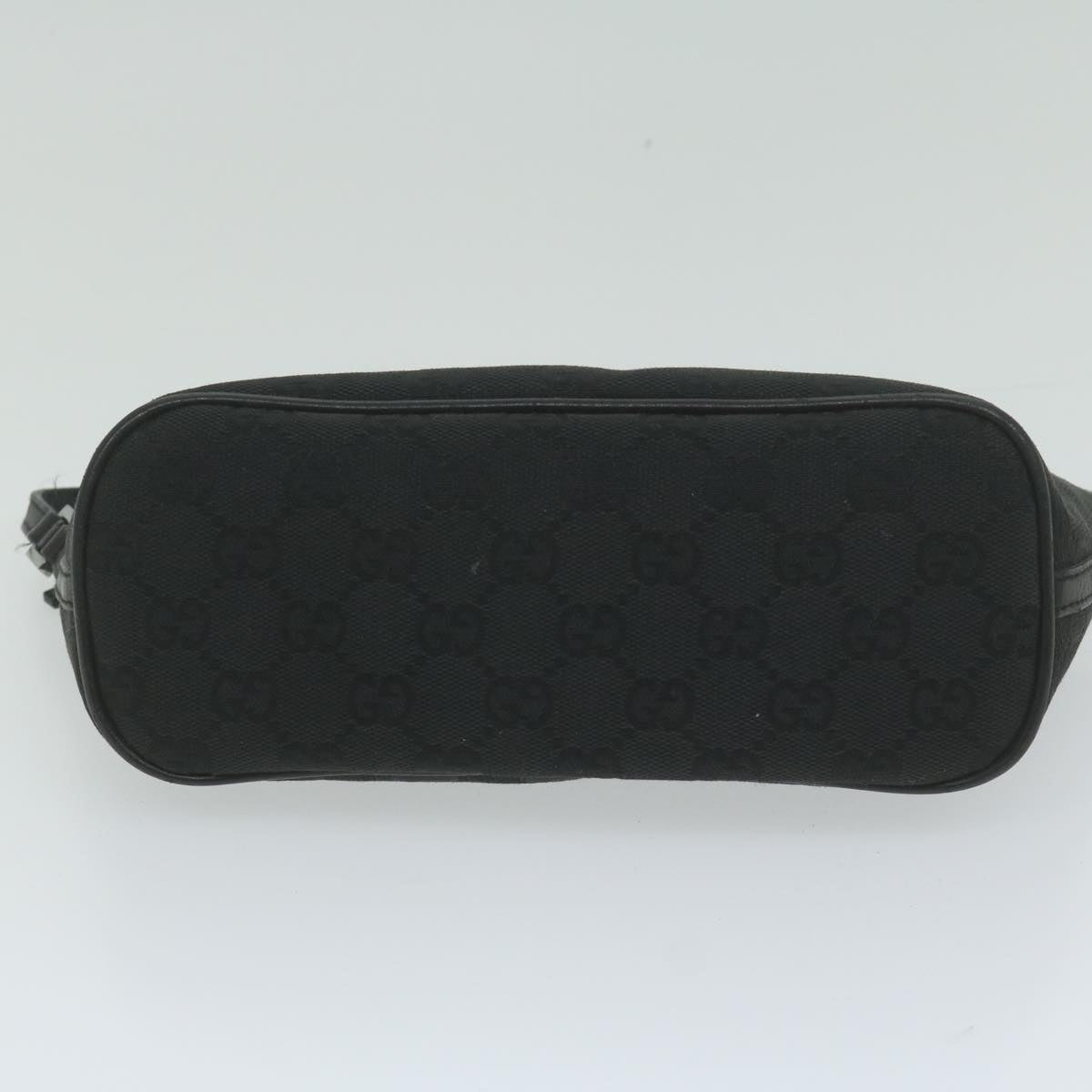 GUCCI GG Canvas Accessory Pouch Black 07198 Auth yk9889