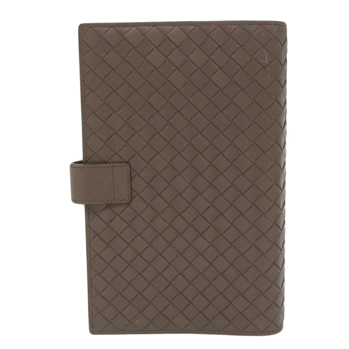 BOTTEGAVENETA INTRECCIATO Day Planner Cover Leather Outlet Brown Auth yk9891