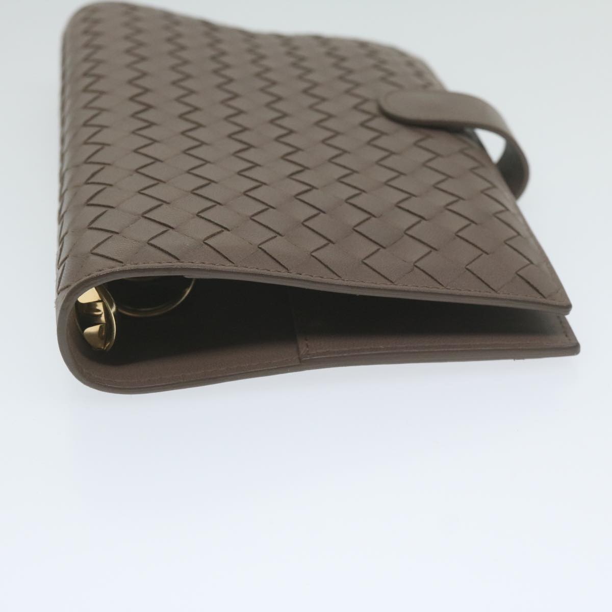 BOTTEGAVENETA INTRECCIATO Day Planner Cover Leather Outlet Brown Auth yk9891