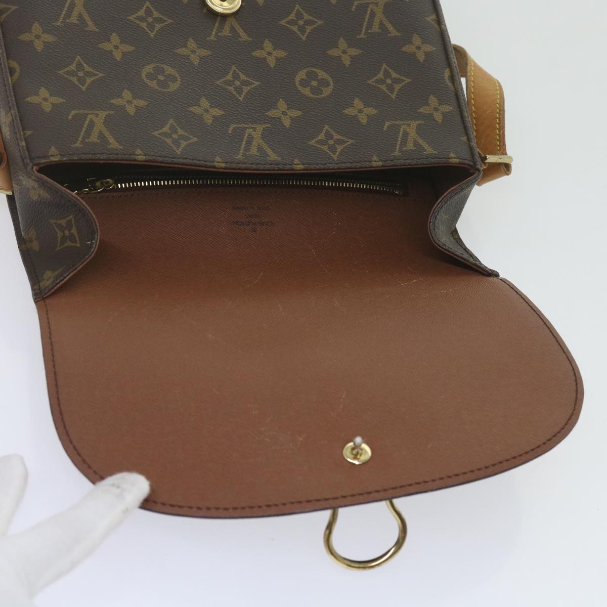 LOUIS VUITTON Monogram Saint Cloud GM Shoulder Bag M51242 LV Auth yk9955