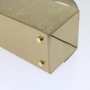 Salvatore Ferragamo Gancini Hand Bag Leather Gold Tone Auth yk9994-12