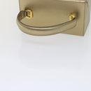 Salvatore Ferragamo Gancini Hand Bag Leather Gold Tone Auth yk9994-7
