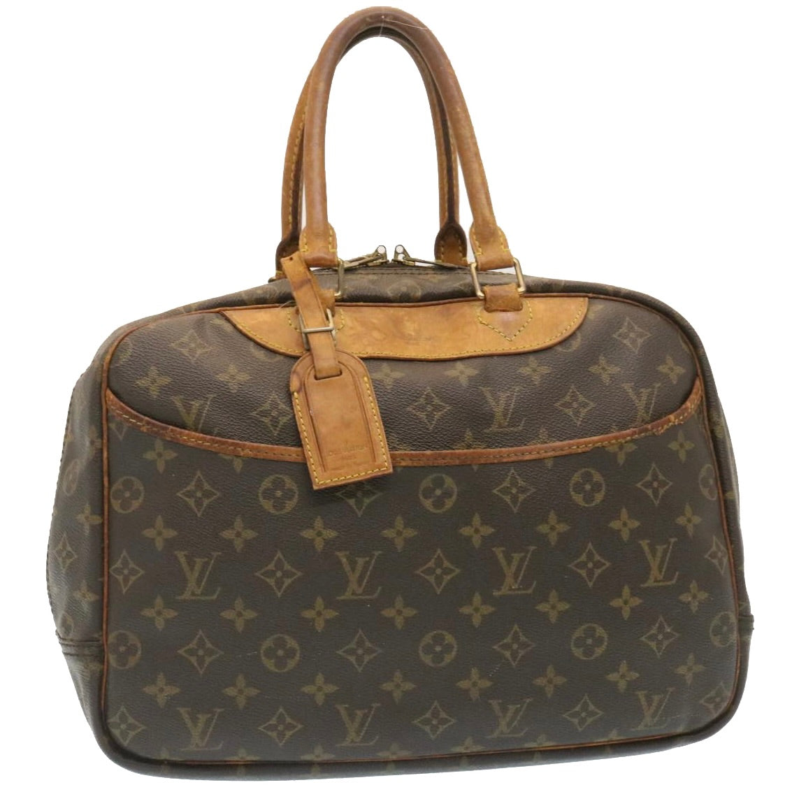 LOUIS VUITTON Monogram Deauville Hand Bag M47270 LV Auth yt690