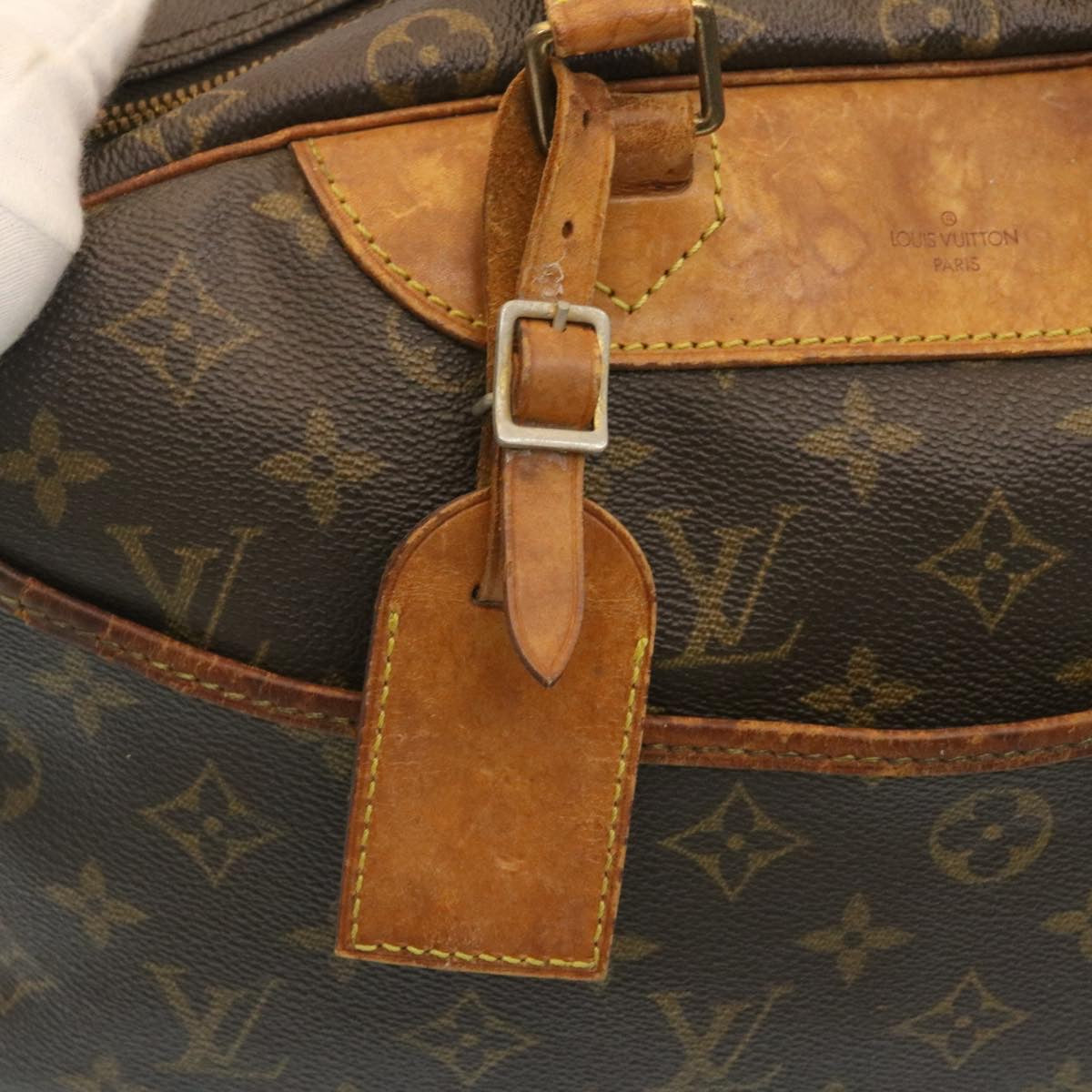 LOUIS VUITTON Monogram Deauville Hand Bag M47270 LV Auth yt690