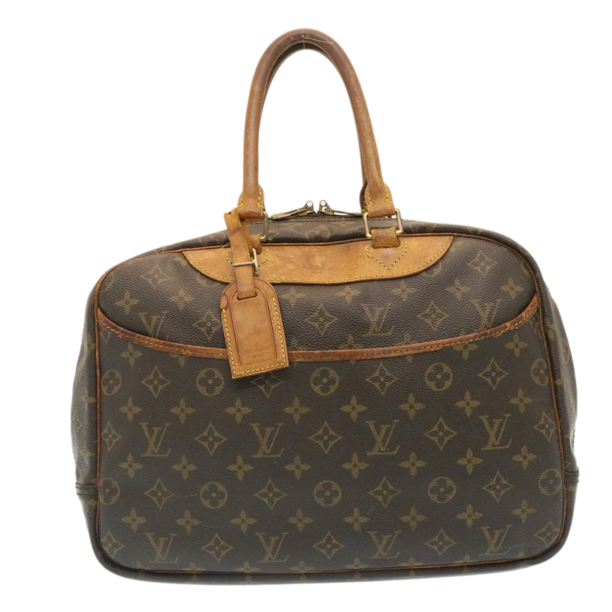 LOUIS VUITTON Monogram Deauville Hand Bag M47270 LV Auth yt690